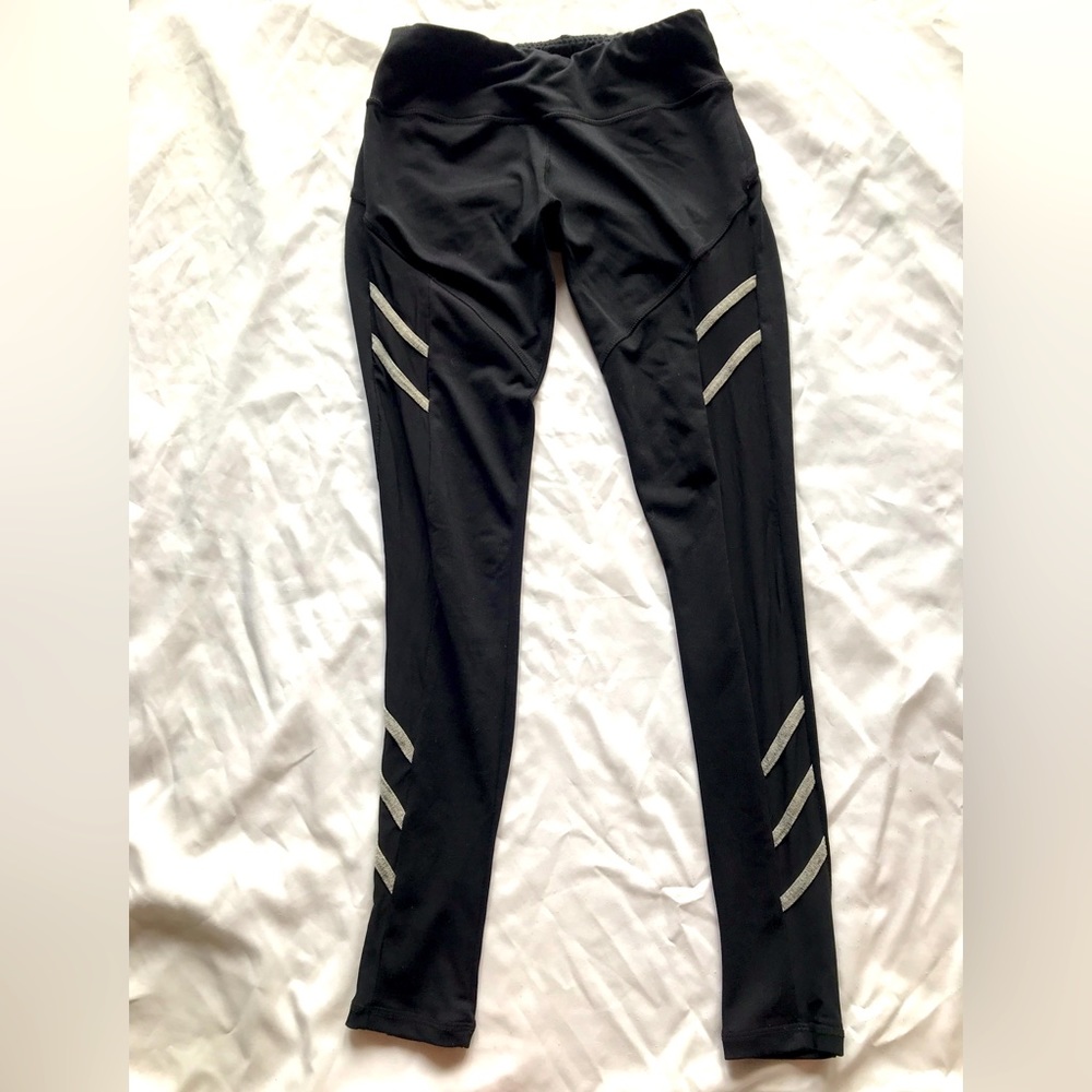 Speedy black leggings with sheer panels